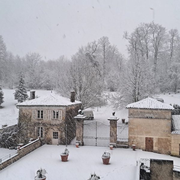Fontdouce sous la neige