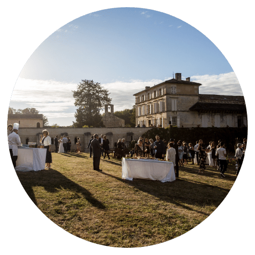 cocktail d'entreprise à l'abbaye de Fontdouce