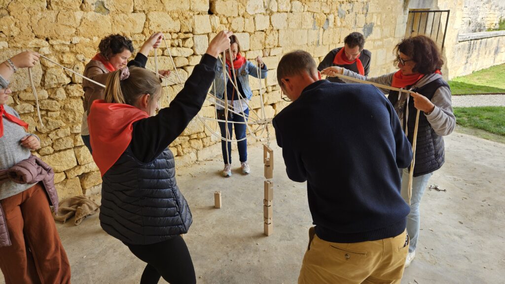 team building à l'abbaye de Fontdouce