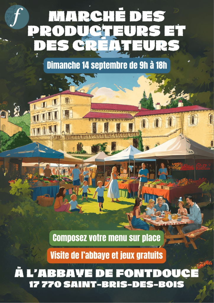 marché des producteurs et des créateurs à Fontdouce