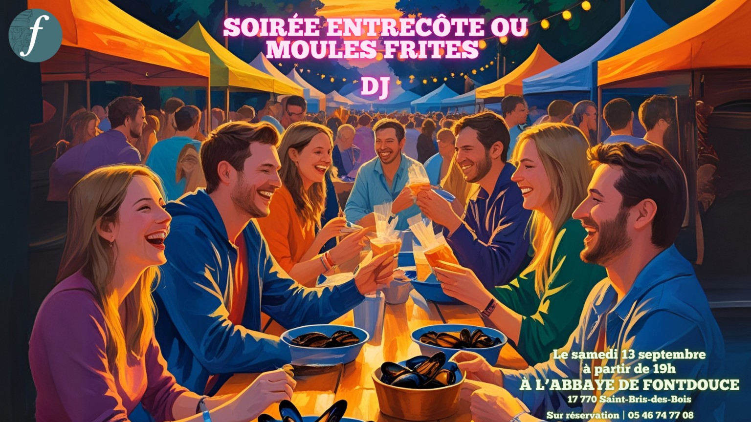 soirée entrecote ou moules frites DJ