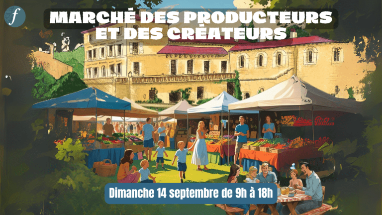marché des producteurs et des créateurs à Fontdouce