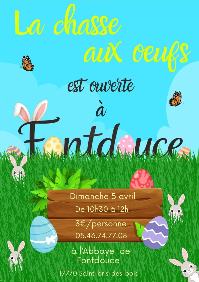 Dimanche de Pâques - La chasse aux œufs est ouverte à Fontdouce