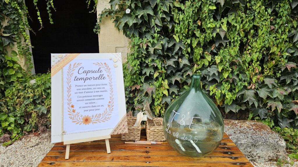 Capsule temporelle - Mariage à Fontdouce le 21 août 2025